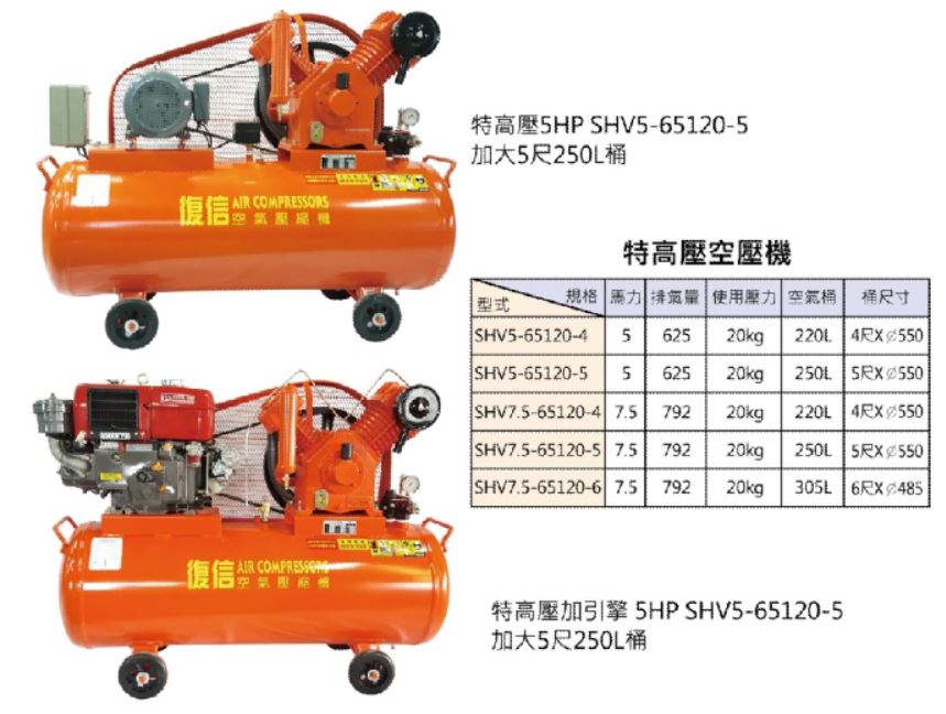 往復式空壓機-特高壓空壓機